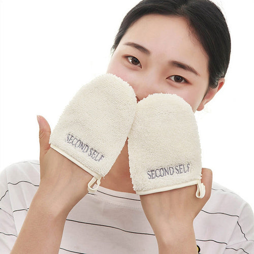 1Pc Beauty Makeup Remover Soft Fiber Gloves