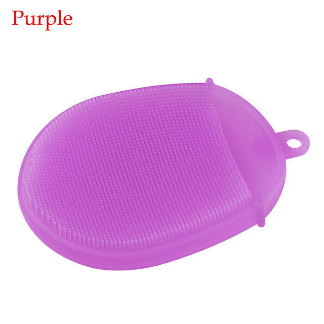 1pc Silicone Face Bath Brush Body Scrubber